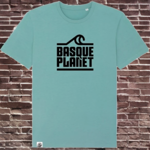 camiseta teal monstera logo