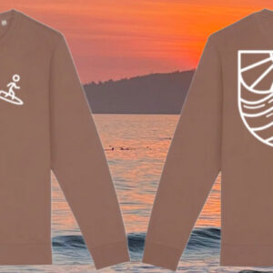 sudadera teja logo surfer