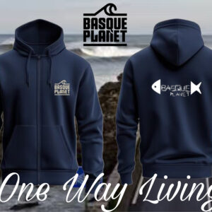 hoodie cremallera bones azul marinl